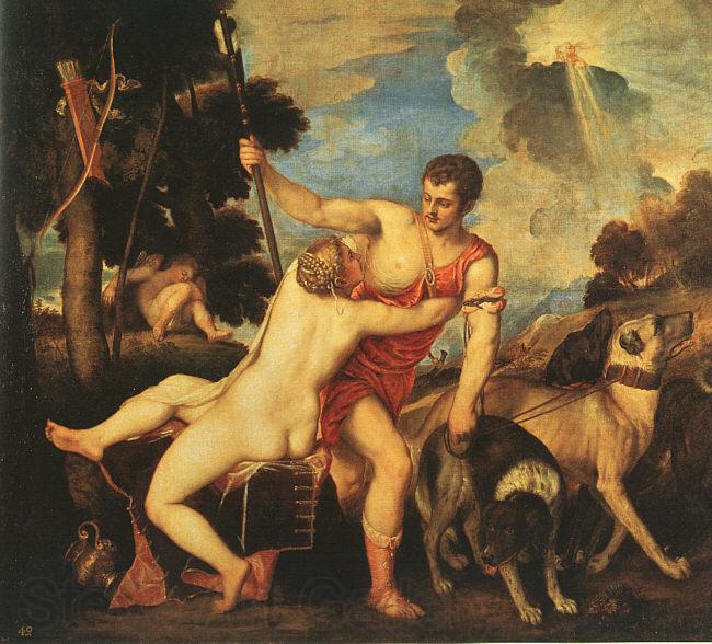  Titian Venus and Adonis Germany oil painting art